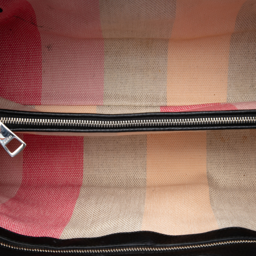 Pre-Loved Gucci Medium Calfskin Bamboo Daily Shopper Satchel - Picture 4 of 6